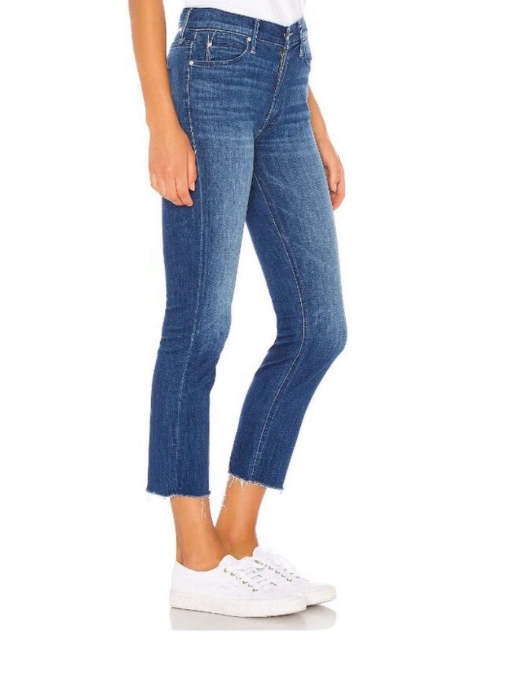 EUC Mother Denim mid rise dazzler crop jean in squeeze it - size 27 $278 retail - Picture 3 of 10